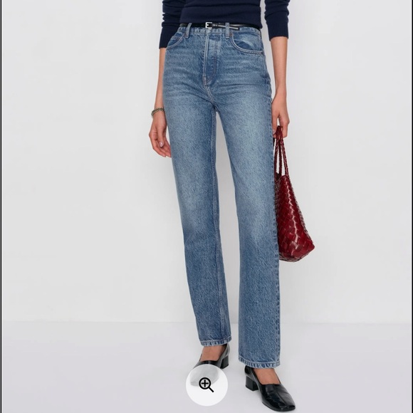 Reformation Blue Straight Leg Jeans - Picture 3 of 3